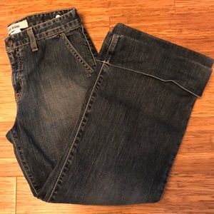 Gap wide leg cropped jean